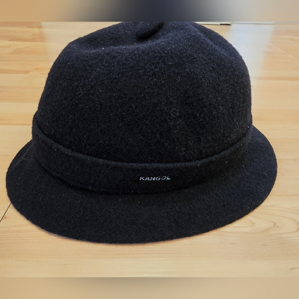Kangol black wool bucket hat